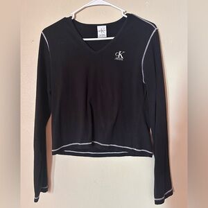 Calvin Klein Jeans Black Crop Top